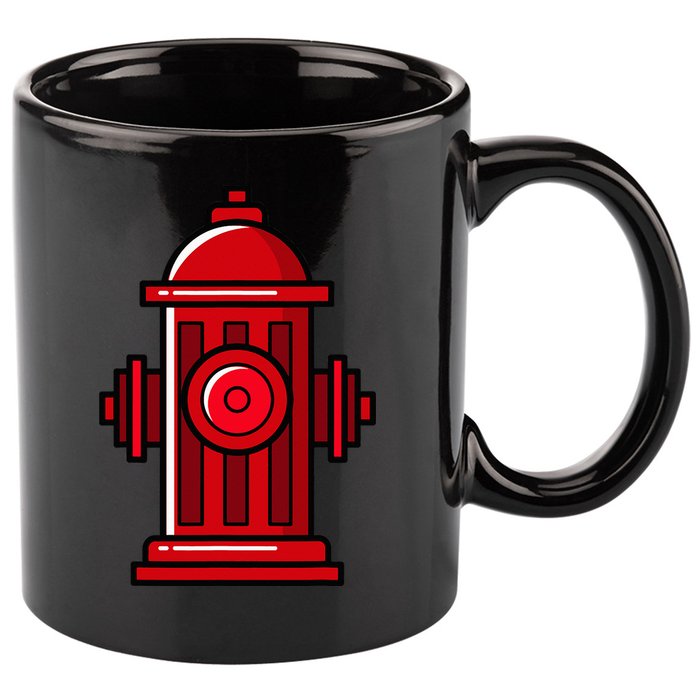 Halloween Costume Fire Hydrant funny simple safety 11oz C Handle Ceramic Mug