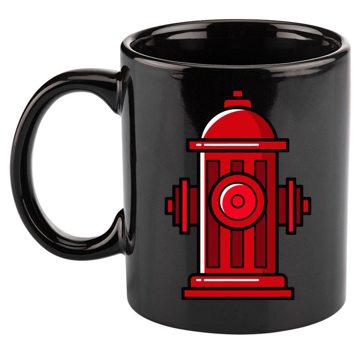 Halloween Costume Fire Hydrant funny simple safety 11oz C Handle Ceramic Mug