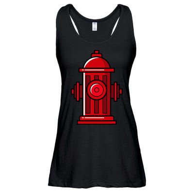 Halloween Costume Fire Hydrant funny simple safety Ladies Essential Flowy Tank