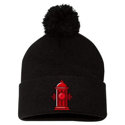 Halloween Costume Fire Hydrant funny simple safety Pom Pom 12in Knit Beanie
