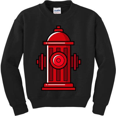 Halloween Costume Fire Hydrant funny simple safety Kids Sweatshirt