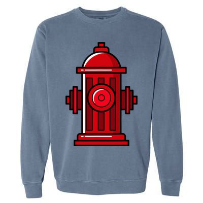 Halloween Costume Fire Hydrant funny simple safety Garment-Dyed Sweatshirt