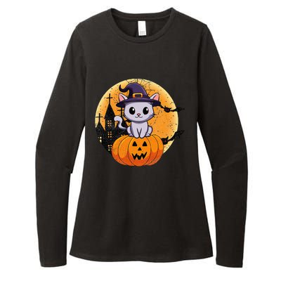 Halloween cats funny cat Halloween Womens CVC Long Sleeve Shirt