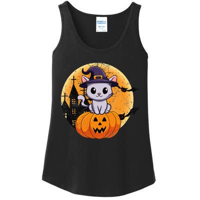 Halloween cats funny cat Halloween Ladies Essential Tank