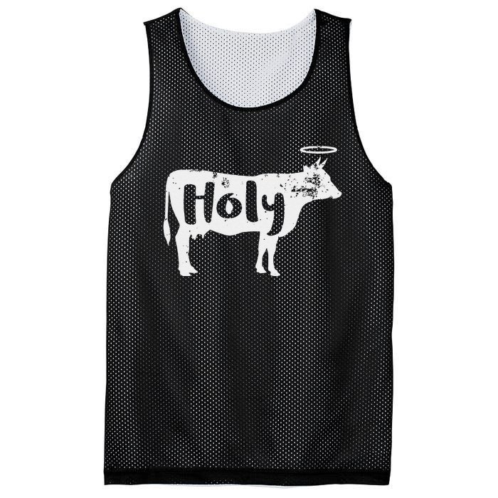 Holy Cow Funny Dairy Farmer Midwest Pride Mesh Reversible Basketball Jersey Tank