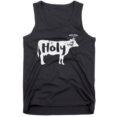 Holy Cow Funny Dairy Farmer Midwest Pride Tank Top