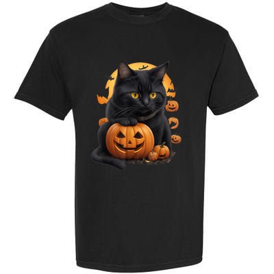 Halloween Cats Funny Cat Halloween Garment-Dyed Heavyweight T-Shirt