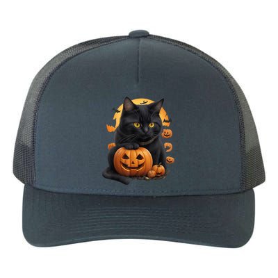 Halloween Cats Funny Cat Halloween Yupoong Adult 5-Panel Trucker Hat