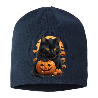 Halloween Cats Funny Cat Halloween Sustainable Beanie