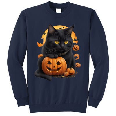 Halloween Cats Funny Cat Halloween Tall Sweatshirt