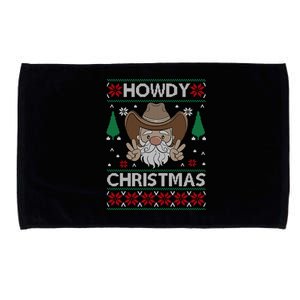 Howdy Christmas Funny Christmas Costume Christmas Gift Microfiber Hand Towel