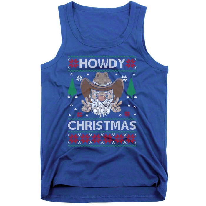 Howdy Christmas Funny Christmas Costume Christmas Gift Tank Top