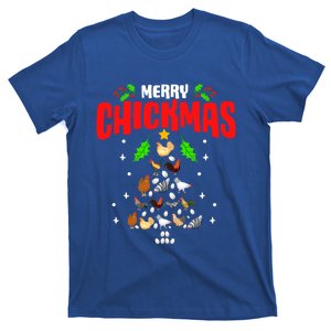 Hen Chick Farmer Merry Chickmas Christmas Chicken Tree Funny Gift T-Shirt