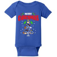 Hen Chick Farmer Merry Chickmas Christmas Chicken Tree Funny Gift Baby Bodysuit