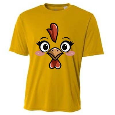 Halloween Chicken Face Costume Cooling Performance Crew T-Shirt