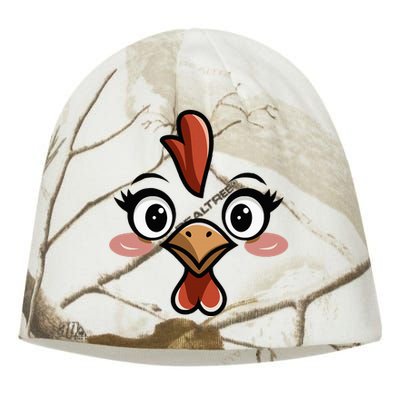 Halloween Chicken Face Costume Kati - Camo Knit Beanie