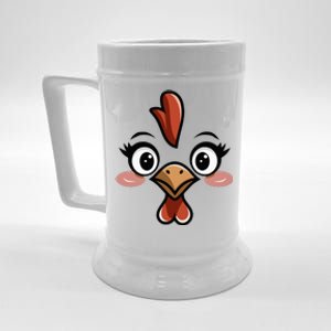 Halloween Chicken Face Costume Beer Stein