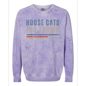 House Cats For Trump Colorblast Crewneck Sweatshirt