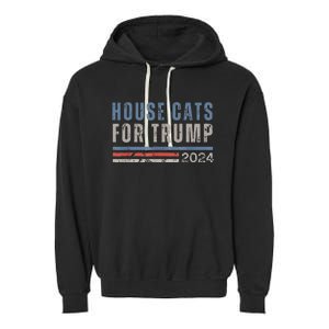 House Cats For Trump Garment-Dyed Fleece Hoodie