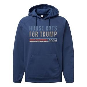 House Cats For Trump Performance Fleece Hoodie