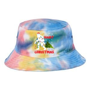 Hairy Christmas Funny Bigfoot Xmas Santa Hat Family Matching Gift Tie Dye Newport Bucket Hat