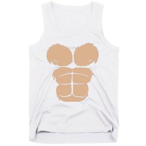 Halloween Costume Funny Monkey Gorilla Chest Suit Halloween Tank Top