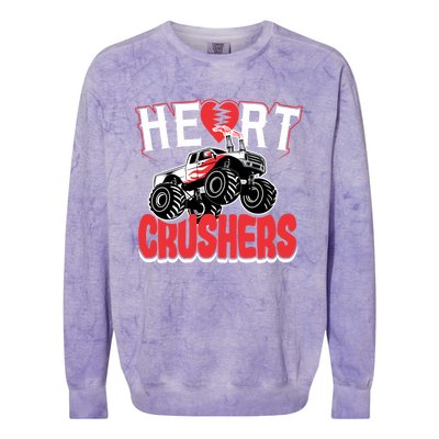 Heart Crushers Funny Gift Valentines Day Gift Colorblast Crewneck Sweatshirt