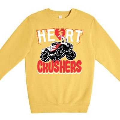 Heart Crushers Funny Gift Valentines Day Gift Premium Crewneck Sweatshirt