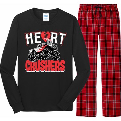 Heart Crushers Funny Gift Valentines Day Gift Long Sleeve Pajama Set