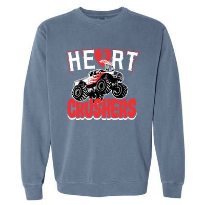 Heart Crushers Funny Gift Valentines Day Gift Garment-Dyed Sweatshirt