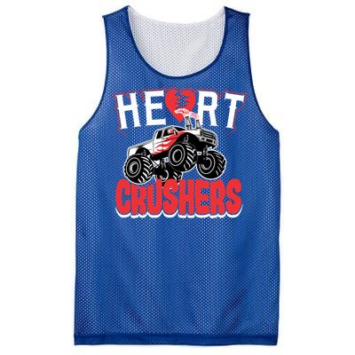 Heart Crushers Funny Gift Valentines Day Gift Mesh Reversible Basketball Jersey Tank