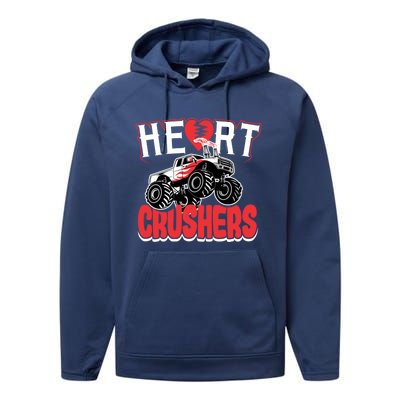 Heart Crushers Funny Gift Valentines Day Gift Performance Fleece Hoodie