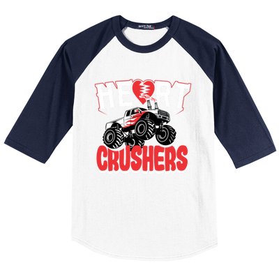 Heart Crushers Funny Gift Valentines Day Gift Baseball Sleeve Shirt