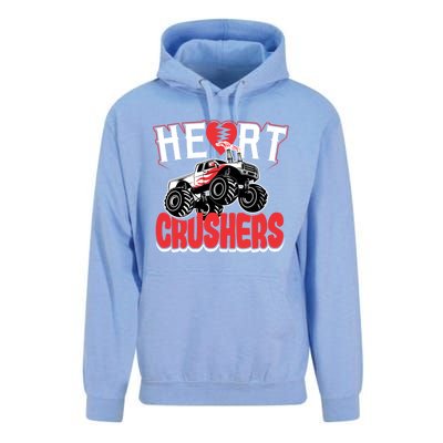 Heart Crushers Funny Gift Valentines Day Gift Unisex Surf Hoodie