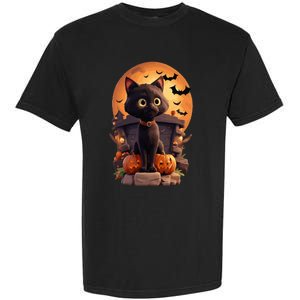 Halloween Cats Funny Cat Halloween Garment-Dyed Heavyweight T-Shirt