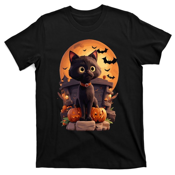 Halloween Cats Funny Cat Halloween T-Shirt