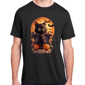 Halloween Cats Funny Cat Halloween Adult ChromaSoft Performance T-Shirt