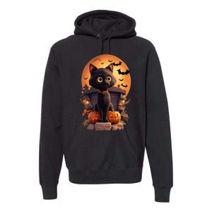 Halloween Cats Funny Cat Halloween Premium Hoodie