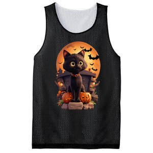 Halloween Cats Funny Cat Halloween Mesh Reversible Basketball Jersey Tank