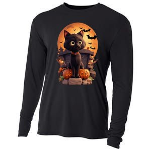 Halloween Cats Funny Cat Halloween Cooling Performance Long Sleeve Crew