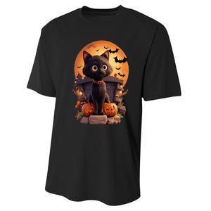 Halloween Cats Funny Cat Halloween Performance Sprint T-Shirt