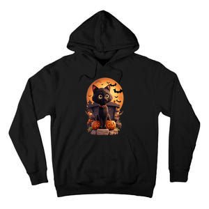 Halloween Cats Funny Cat Halloween Tall Hoodie