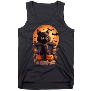 Halloween Cats Funny Cat Halloween Tank Top