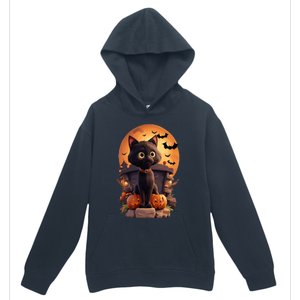 Halloween Cats Funny Cat Halloween Urban Pullover Hoodie