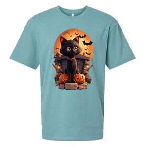 Halloween Cats Funny Cat Halloween Sueded Cloud Jersey T-Shirt