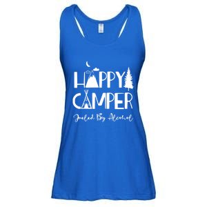 Happy Camper Fueled By Alcohol Funny Ing Party Camping Gift Ladies Essential Flowy Tank