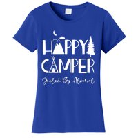 Happy Camper Fueled By Alcohol Funny Ing Party Camping Gift Women's T-Shirt