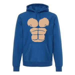 Halloween Costume Funny Monkey Gorilla Chest Suit Halloween Premium Hoodie