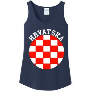 Hrvatska Croatian Flag Croatian Pride Croatian Roots Croatia Ladies Essential Tank