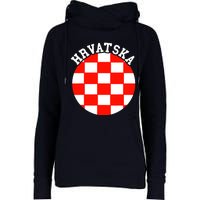 Hrvatska Croatian Flag Croatian Pride Croatian Roots Croatia Womens Funnel Neck Pullover Hood